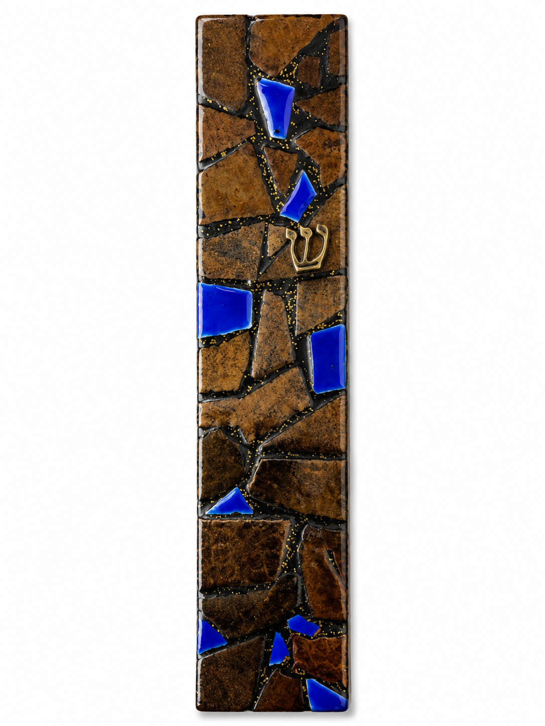 Mezouza artisanale de la collection Moïse réalisée à la main en micro-mosaïque